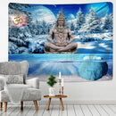 GobekUsa Buddhism Wall Hanging Tapestry Blanket Rug for Beach, Picnic, Camping