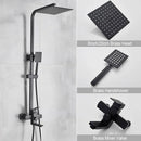 GobekUsa Brushed Gold Shower Mixer with Rotating Tub Spout and 8" Rainfall Head