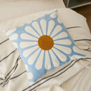 GobekUsa Embroidered Daisy Dandelion Cushion Cover 45x45cm for Sofa Bed Chair Living Room