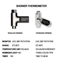 GobekUsa LED Shower Thermometer with Temperature Display - Baby Safe Heat Gauge