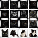 GobekUsa Black Cat Pillowcases - Cute Kitty Animal Lover Cushion Cover