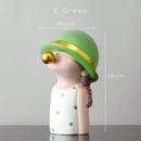 GobekUsa Bubble Gum Blowing Character Statue for Modern Home Decor