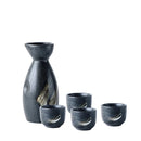 GobekUsa Ceramic Sake Liquor Dispenser Set - Yellow Wine Cup & Small Glass