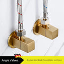 GobekUsa Brass Black Angle Valve for Bathroom Water Control