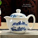 GobekUsa Ceramic Kung Fu Teapot with Dragon Design 350ml - Handmade Porcelain Tea Pot