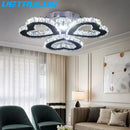 GobekUsa Crystal LED Ceiling Chandelier for Modern Living Room Decor Luxe Lighting Fixtures