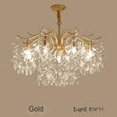 GobekUsa Crystal LED Chandelier: Luxury Indoor Lighting for Home, Kitchen, Living Room