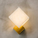 GobekUsa Jade Wall Lamps: Modern LED Square Marble Lighting Fixtures for Home Decor