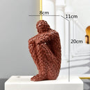 GobekUsa Golden Man Thinker Abstract Sculpture Statue for Home Decor