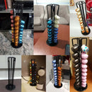 GobekUsa Coffee Capsule Tower Stand: 40 Nespresso Pods Holder & Tamper Storage