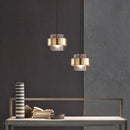 GobekUsa Gold Glass LED Pendant Lights: Modern Nordic Cylindrical Design for Home Decor Fixtures