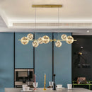 GobekUsa Gold LED Glass Bubble Chandelier for Dining Room and Restaurant