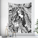 GobekUsa Bohemian Moon Tarot Tapestry for Home Decor and Yoga Mat