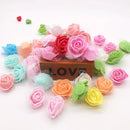 GobekUsa Handmade Foam Rose Flower Heads | 100Pcs Wedding Craft Decoration
