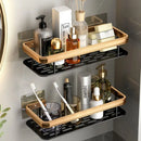 GobekUsa Bathroom Corner Shelves Suction Cup Storage Rack Shower & Kitchen Organizer