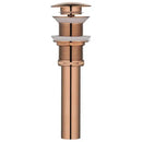 GobekUsa Brushed Gold Pop-Up Drain Stopper for Bathroom Sink Vessel Vanity