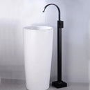 GobekUsa Black Tall Basin Faucet Single Handle Cold Hot Water Mixer Sink Tap