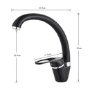 GobekUsa Beige Brass Kitchen Faucet 360 Swivel Spout Single Handle Mixer Tap