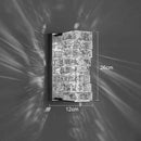 GobekUsa Gold Chrome Crystal Wall Sconce LED Lamp for Living Room Bedroom TV Background Lighting
