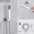 GobekUsa Black ABS Handshower Head with 150cm Stainless Hose - Wall Mounted Faucet Accessory