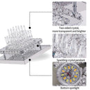 GobekUsa Crystal LED Ceiling Chandelier Modern Lighting Fixture for Home Hotel Decor