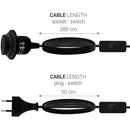 GobekUsa LED Pendant Light Fixture with E27 Lamp Base Holder and Switch