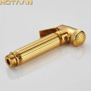 GobekUsa Gold Bidet Faucet: Hygienic Muslim Shower Sprayer for Clean Toilet Experience