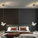 GobekUsa Butterfly Ladder Pendant Lights Chandelier for Loft Decor Interior Lighting Stairs Bedside