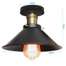 GobekUsa Iron Cage Ceiling Light Modern Nordic Retro Black Loft E27 Home Lighting