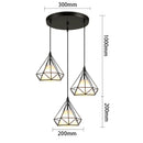 GobekUsa Iron 3-Light Chandelier Pendant for Living Room Kitchen Restaurant