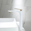 GobekUsa Black & Gold Basin Faucet | Bathroom Sink Tap Hot Cold Mixer Tap