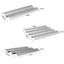 GobekUsa Wave Bread Pan for Baking French Baguettes - 4 Groove Non-Stick Cake Tray