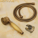 GobekUsa Brass Hand Shower Set with Hose Pipe & Holder