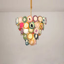 GobekUsa Agate Designer LED Chandelier for Foyer & Dining Room