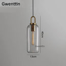 GobekUsa Luxe Glass Ball Pendant Lights: LED Nordic Hanging Lamp for Home Art Decor