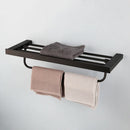 GobekUsa Black Matte Stainless Steel Bathroom Hardware Set: Paper Holder, Toothbrush Holder, Towel Bar & Accessories
