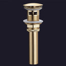 GobekUsa Brushed Gold Vessel Sink Pop-Up Drain Assembly Kit