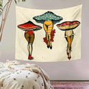 GobekUsa Cactus Mushroom Girl Tapestry Psychedelic Witchcraft Home Decor