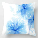 GobekUsa Blue Geometric Marble Stripe Line Pillowcases for Car Sofa Decor