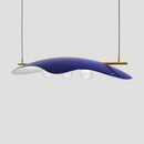 GobekUsa Glass Bubble Chandelier LED Nordic Design for Home Room in Blue