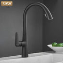 GobekUsa Black Single Handle Pull Out Kitchen Faucet Swivel 360° Water Mixer Tap