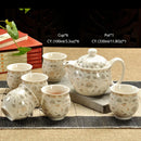 GobekUsa Ceramic Kung Fu Teapot with Dragon Design 350ml - Handmade Porcelain Tea Pot