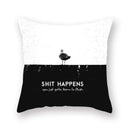 GobekUsa Black Geometric Cushion Cover | Decorative Sofa Pillow Cases | Living room Throw Home Decor