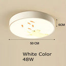 GobekUsa Kids Cartoon Acrylic Ceiling Light with Remote Control LED Girl Children's Room Lighting