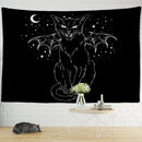 GobekUsa Black Cat Psychedelic Tapestry Wall Hanging for Home Decor