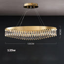 GobekUsa Golden Crystal Stainless Steel Chandelier for Dining Room