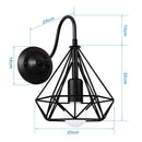 GobekUsa Iron Cage Wall Sconce for Indoor Bedroom, Bar Counter, and ReadingAreaView