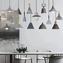 GobekUsa Industrial Gray Pendant Light with LED for Living Room, Foyer - Modern Luminaire