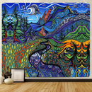 GobekUsa Bohemian Tapestry: Psychedelic Home Decoration Art, Large Size for Yoga Mat or Sofa