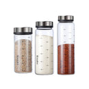 GobekUsa Glass Seasoning Can Spice Shaker Salt Pepper Condiment Bottle